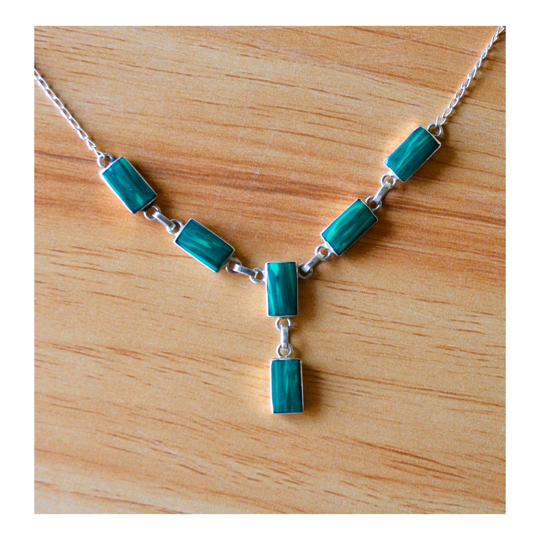 Andean Serenity Malachite Necklace