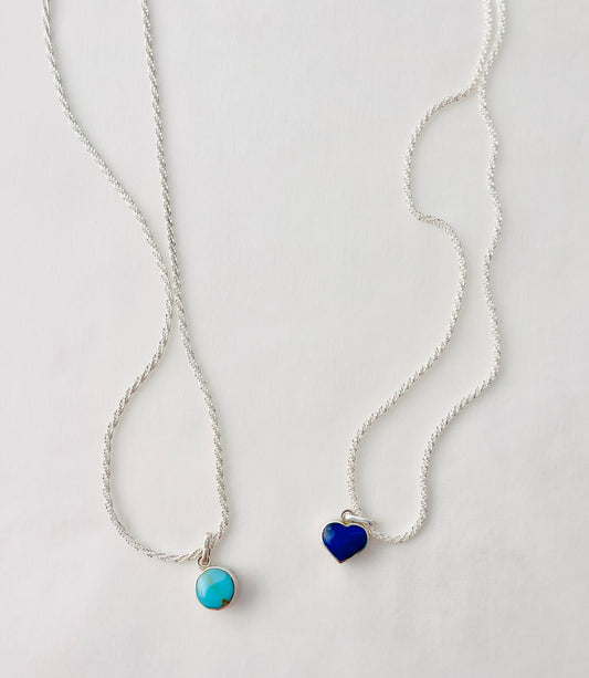 Andean Elegance: Chilean Lapis Lazuli & Jade Silver Necklace